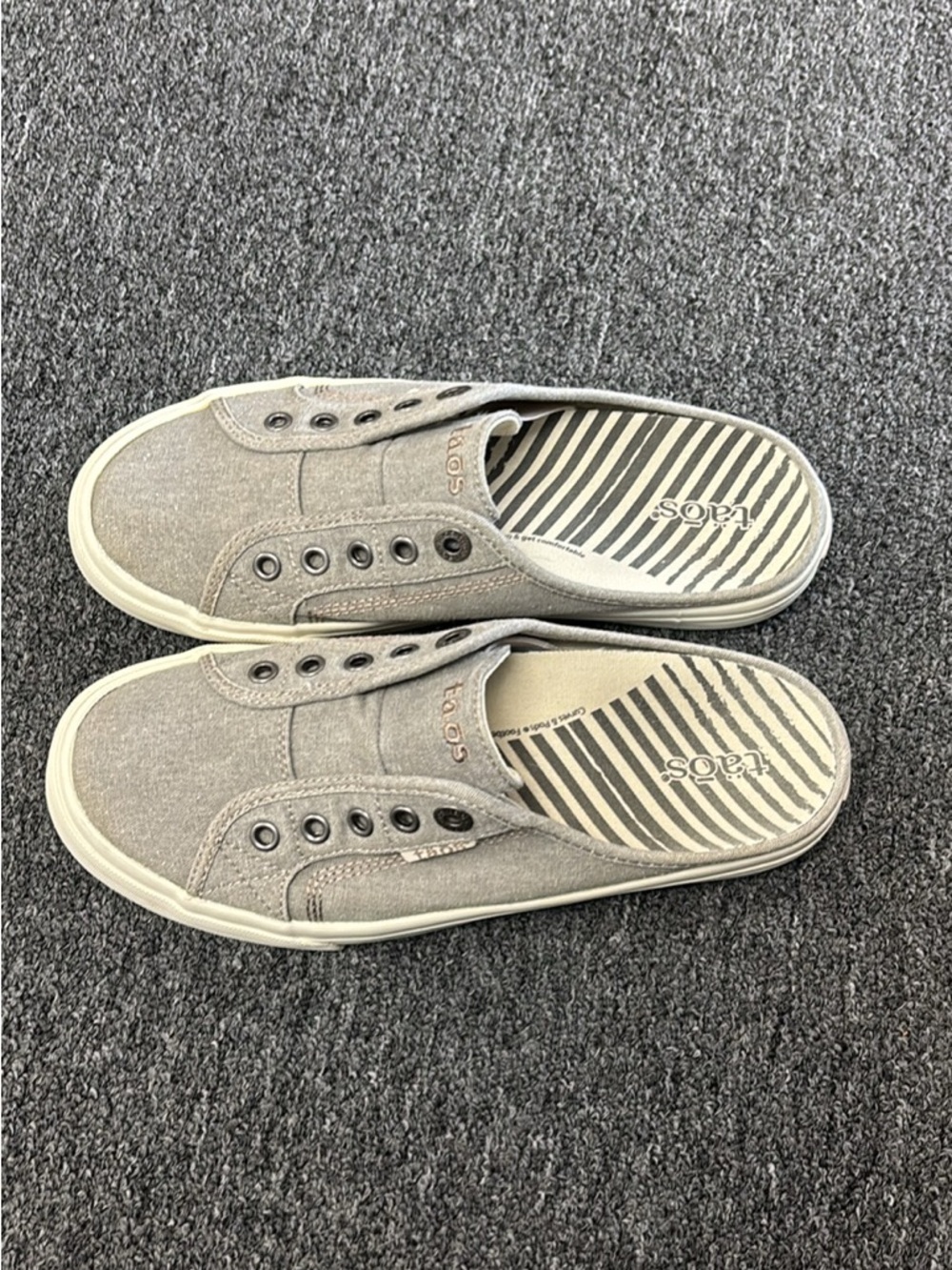 Taos Footwear Gray Slip-On Canvas Sneakers - Picture 5 of 9